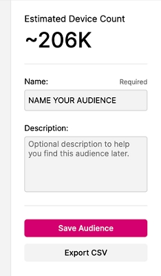 Save Audience