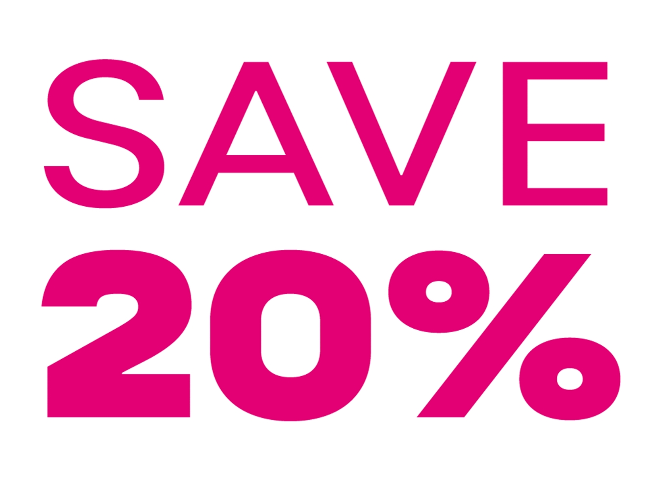 Save 20%