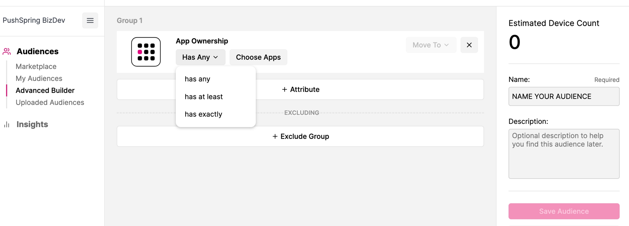 Select Attributes Detail
