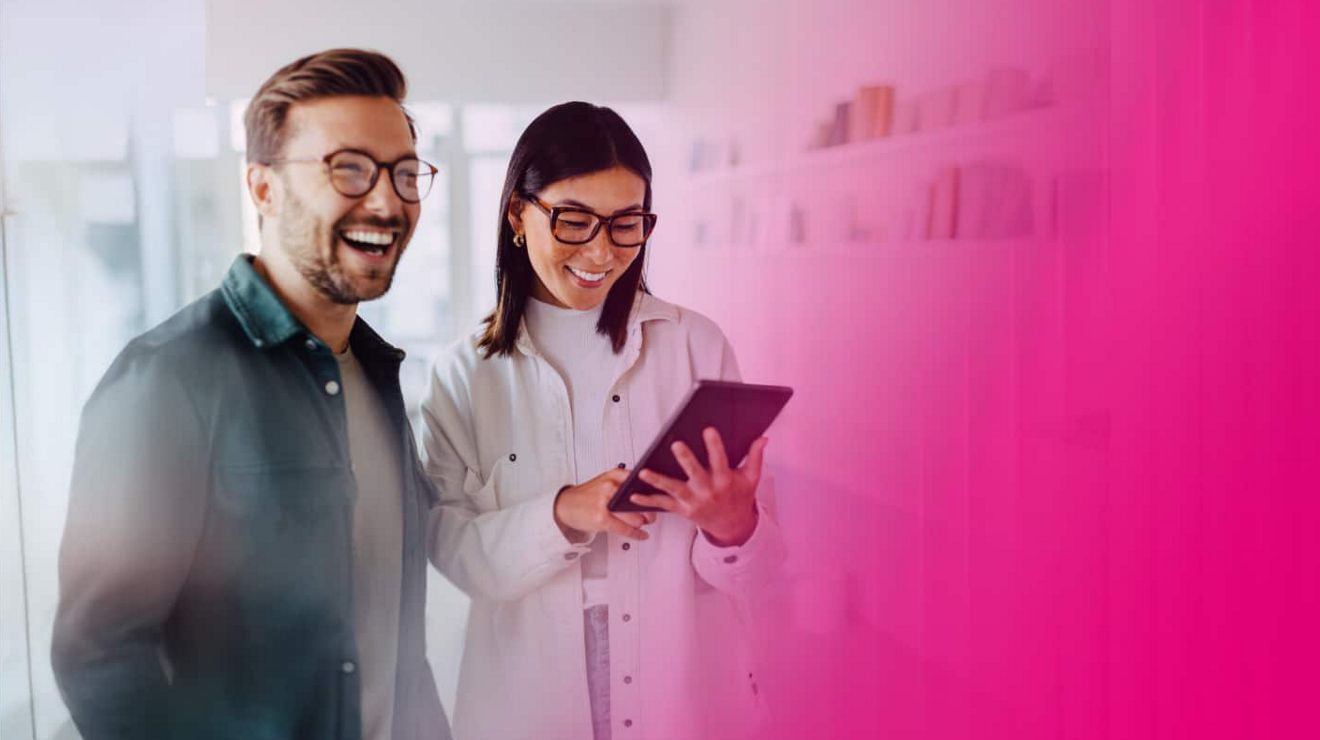 Introducing SuperBroadband, a doctor in a busy hospital connects to the network on a tablet.