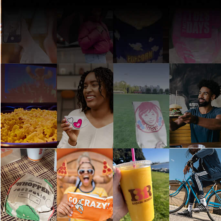 Collage of T-Mobile Tuesdays perks from popular brands.