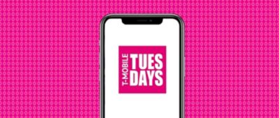 ​​Teléfono con la app T-Mobile Tuesdays abierta​
