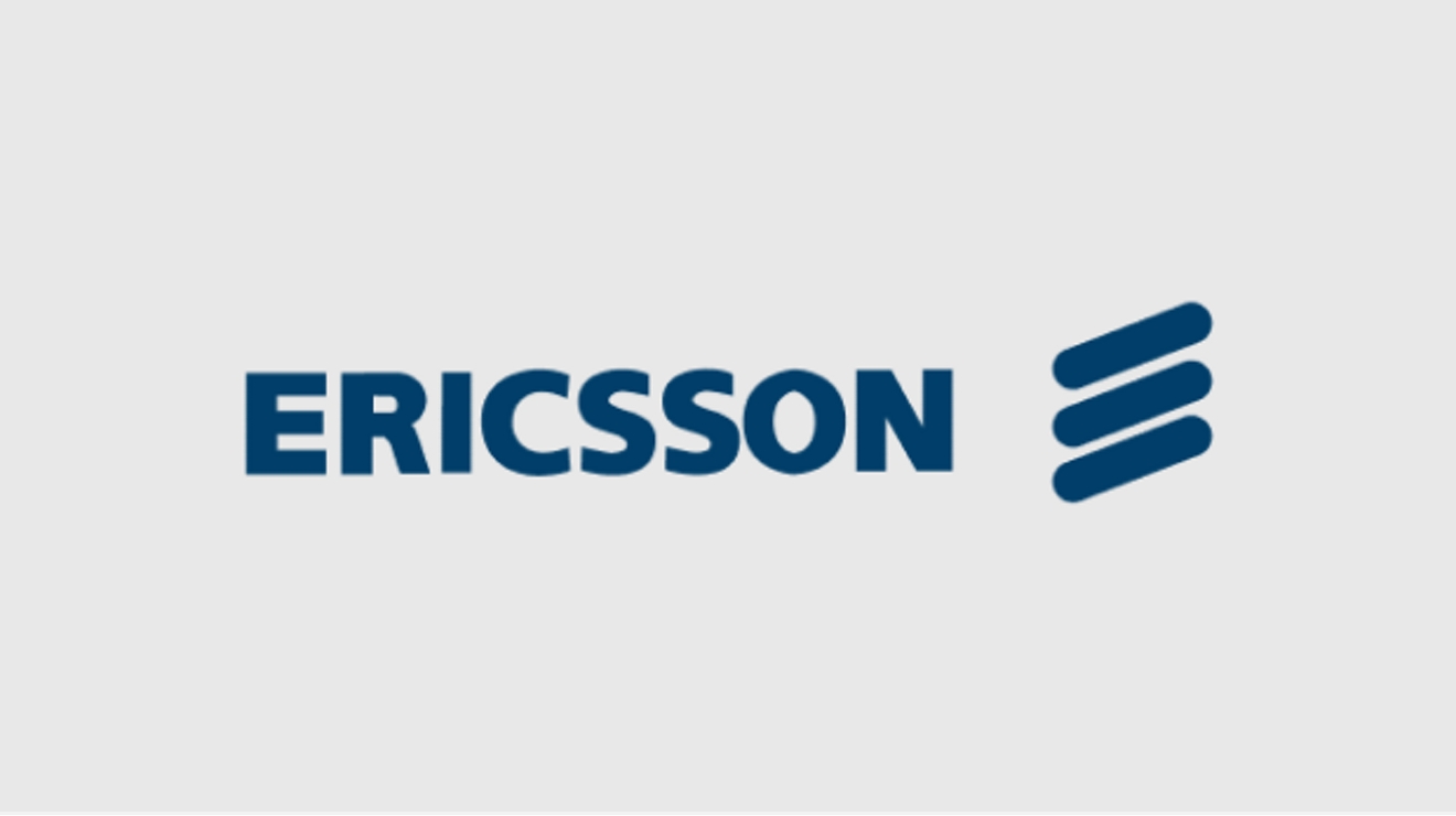 Ericsson logo.