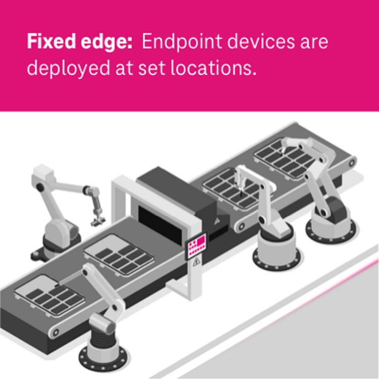 Illustration of robots working on assembly line