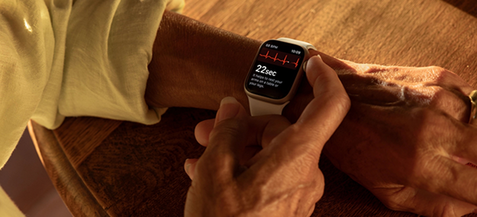 Wrist with watch on it