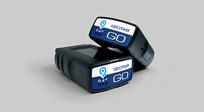 Geotab cartridges stacked on top of each other