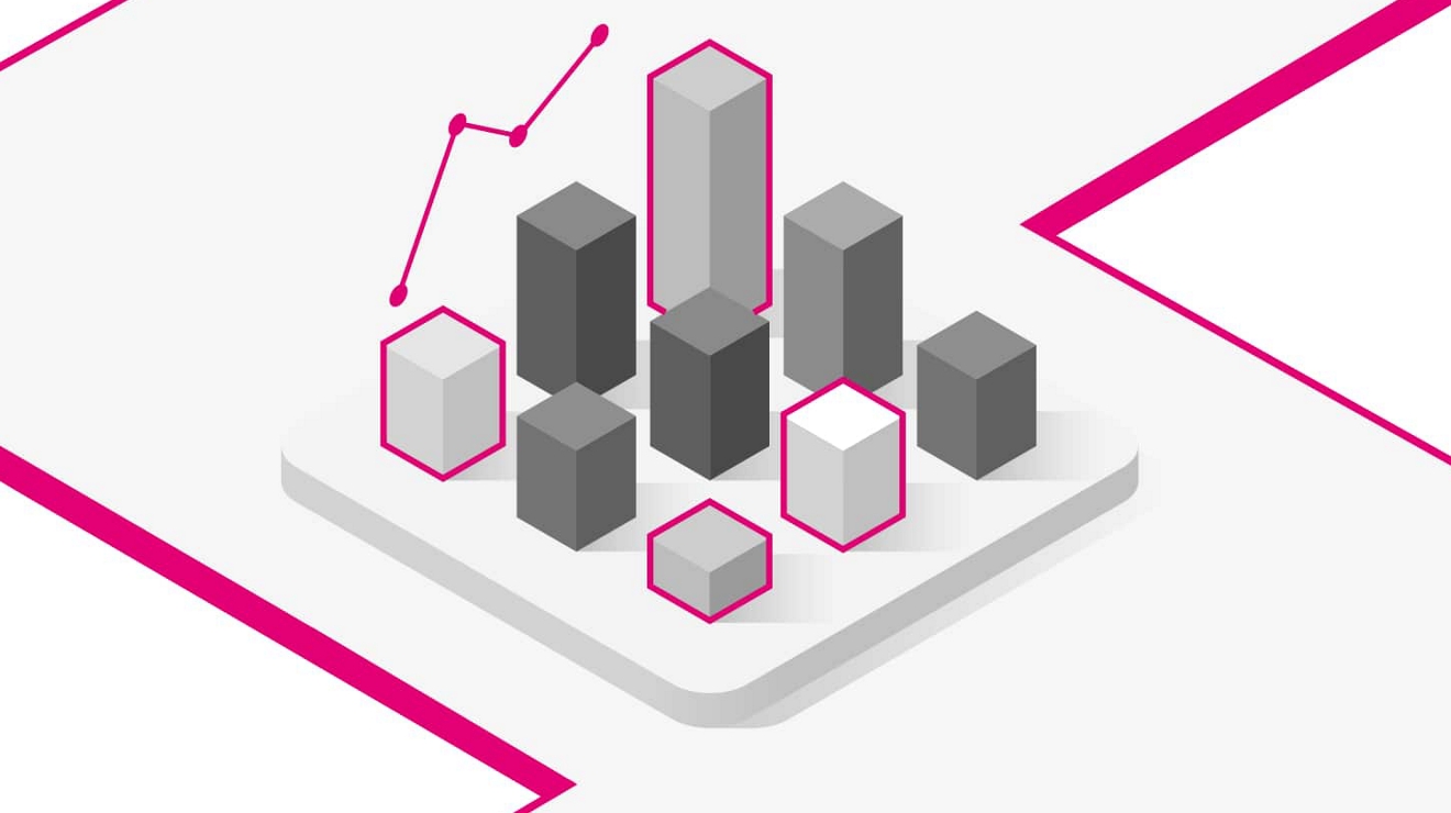 A line chart and a 3D bar chart.