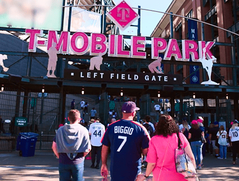 The left field gate at T-Mobile Park.