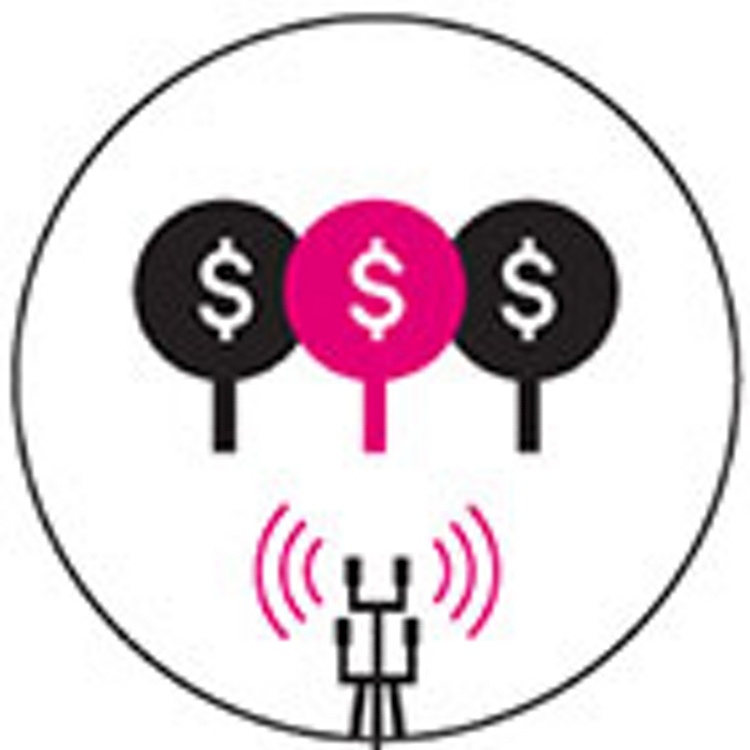 Icon multiple paddles with dollar signs