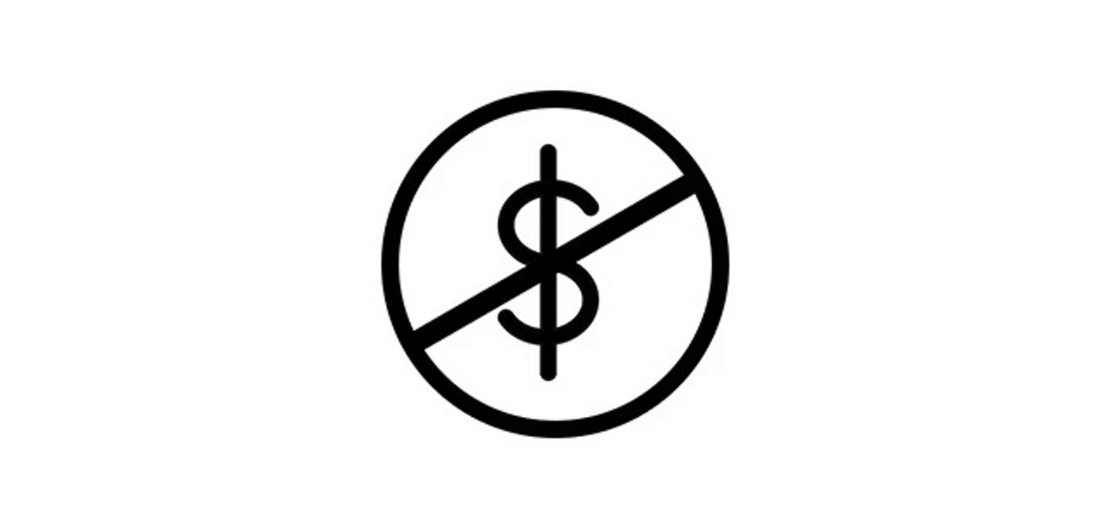No dollar icon