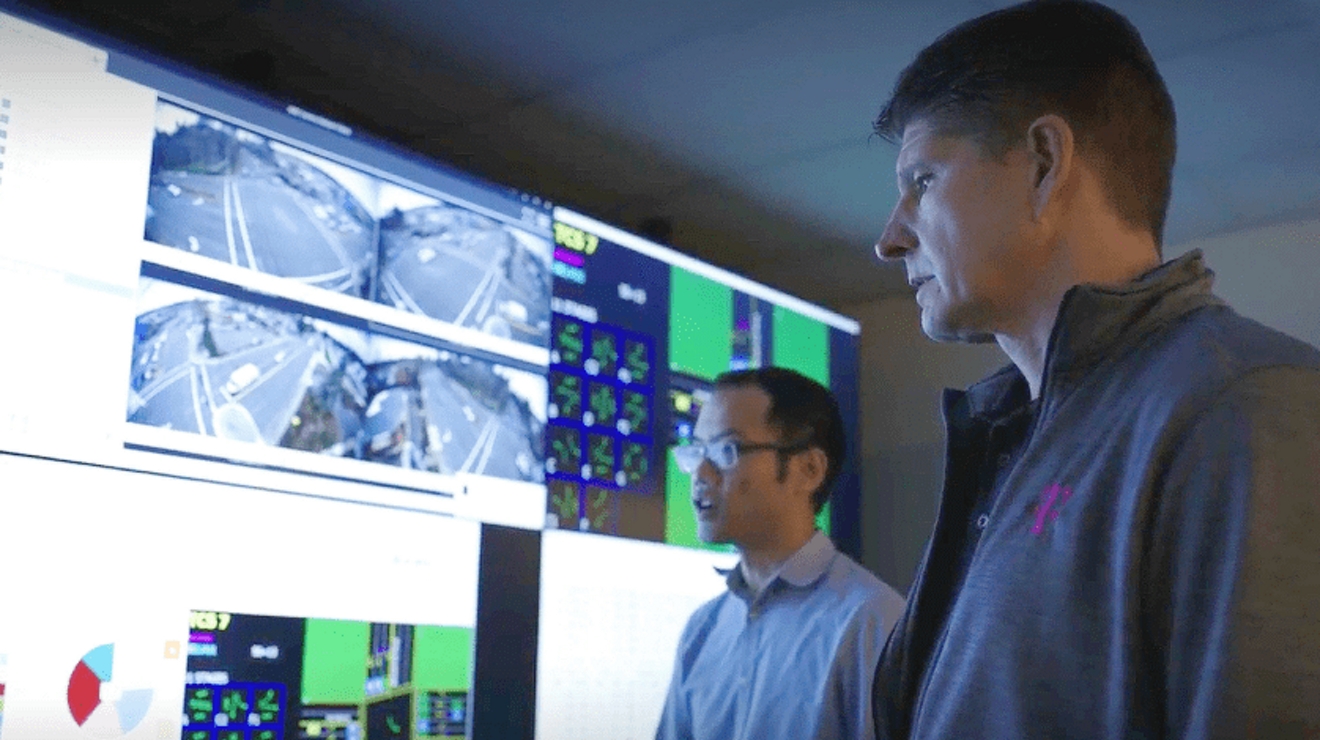 Kirk Neibert, Senior Product Manager, T-Mobile, and Daniel Lai, Smart Mobility Manager, City of Bellevue, WA.