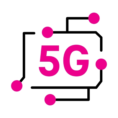 An icon representing a 5G network.