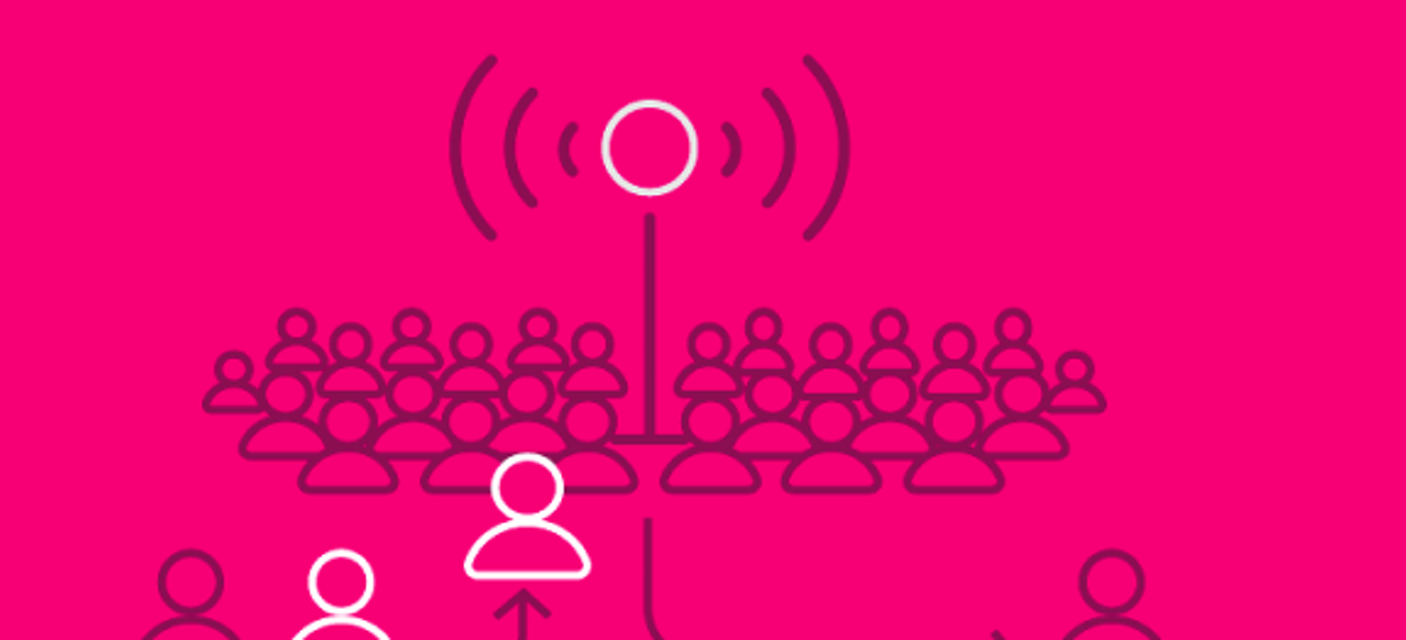 Icon representing the prioritization of users on a shared network. 