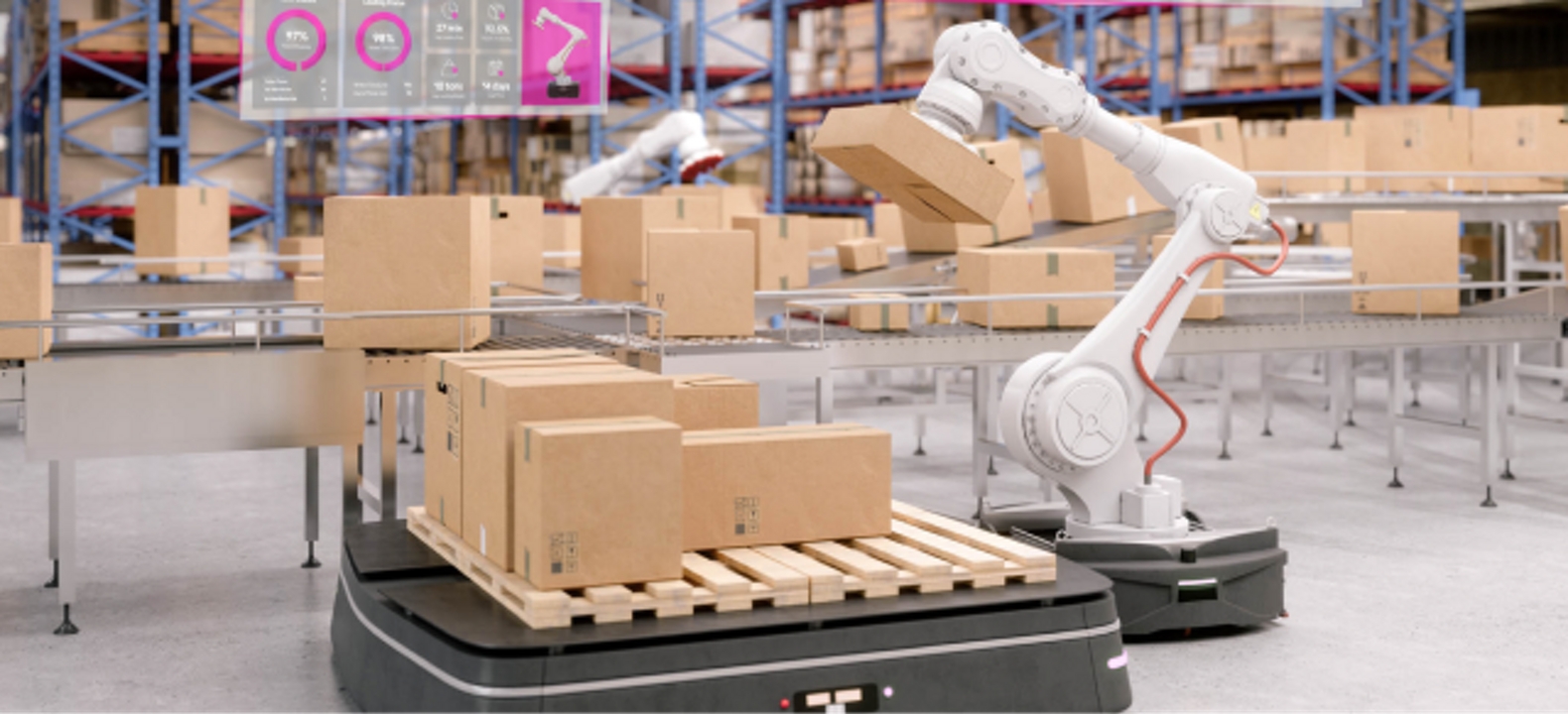 robotic arm working in factory