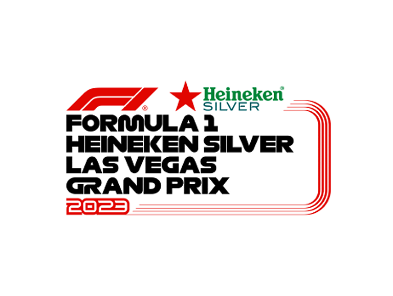 2023 Formula 1 Heineken Silver Las Vegas Grand Prix logo.