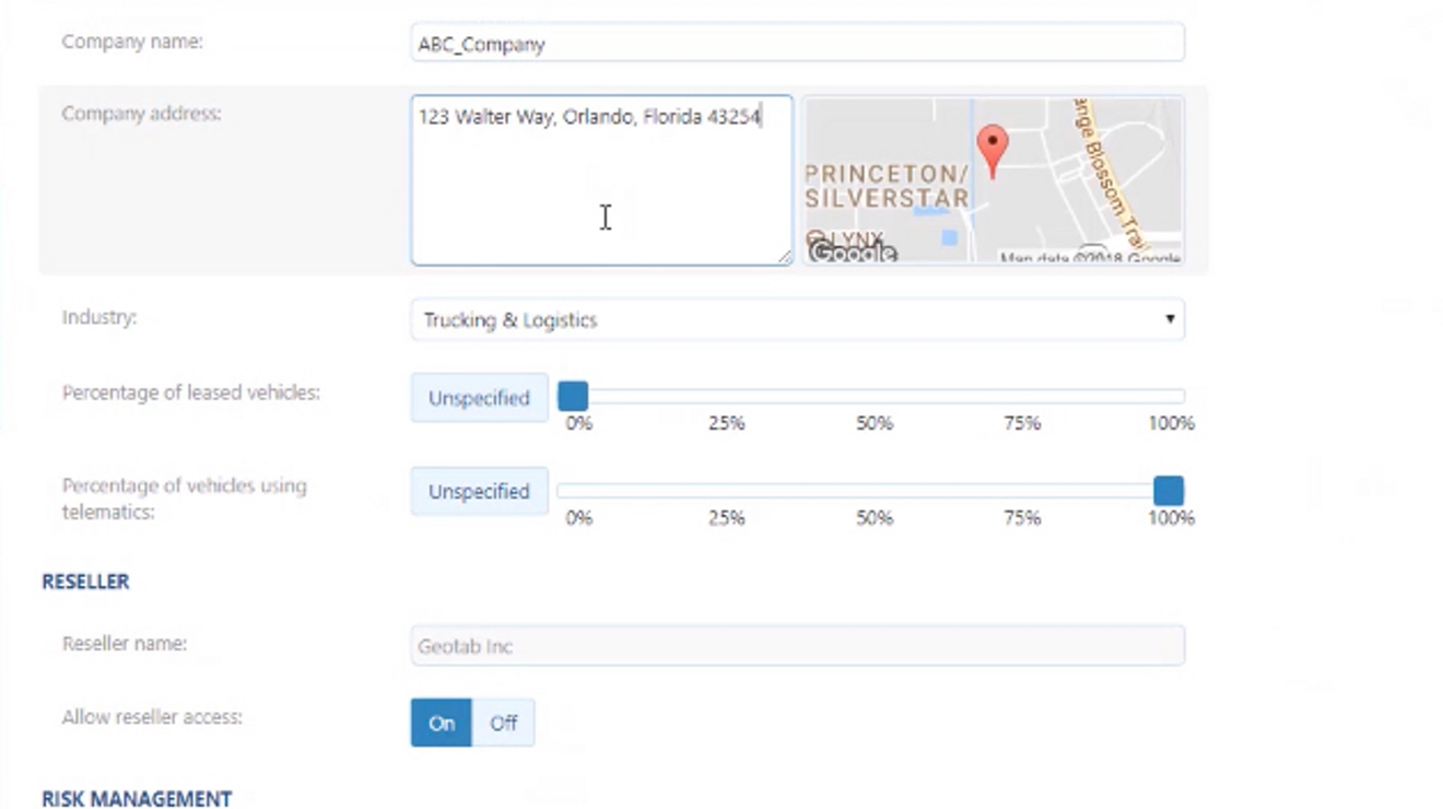 Apply ELD system and vehicle settings