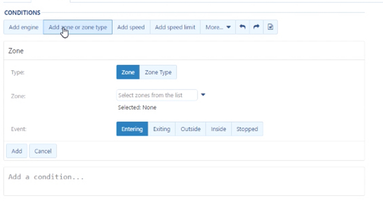 How to set up a zone notification