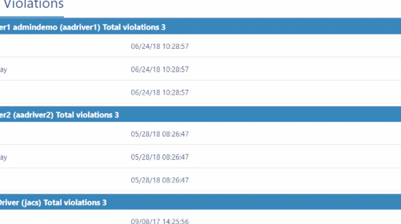 How to view HOS violations