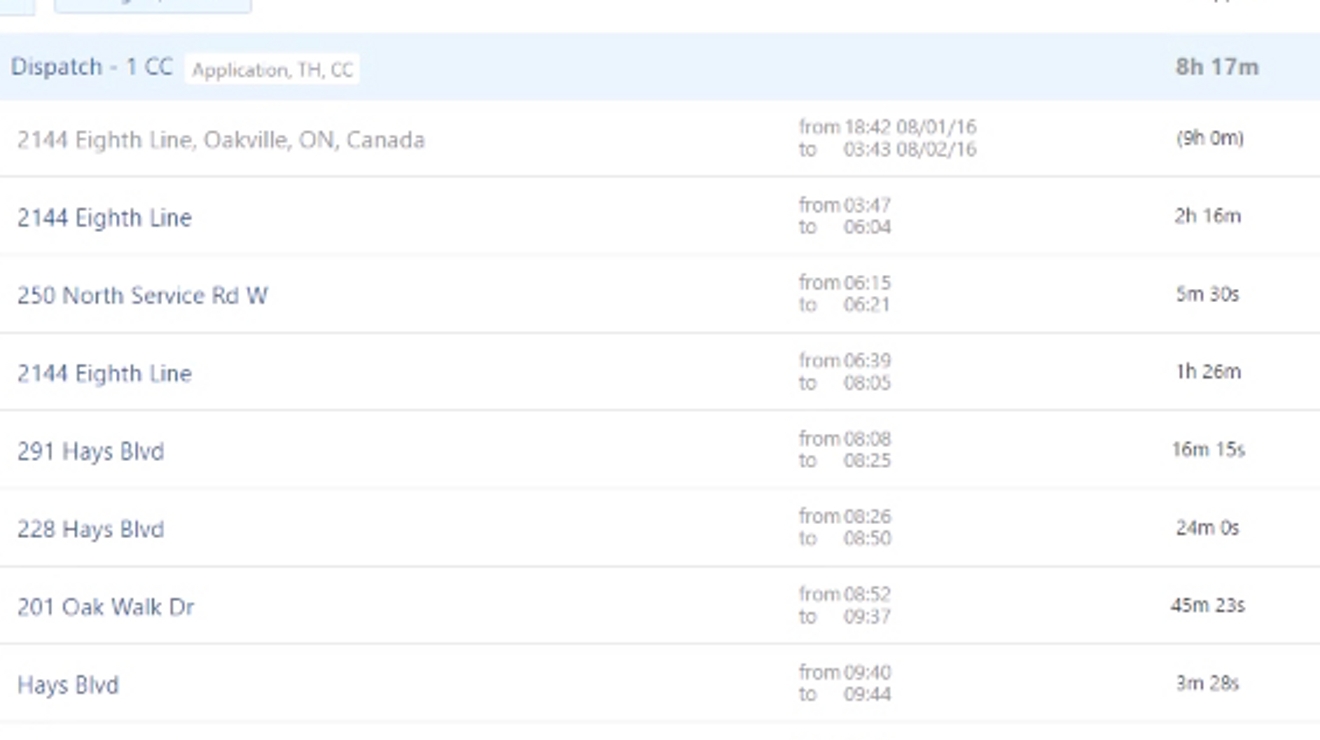 How to view a vehicle’s trip history