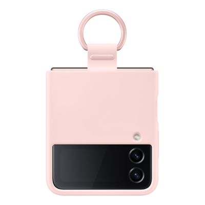 Samsung Silicone Ring Case for Samsung Galaxy Z Flip4 - Iconic Gold Pink