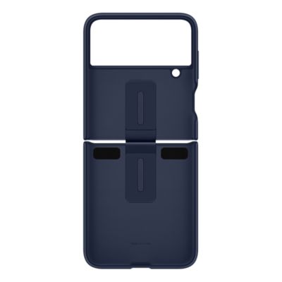 Samsung Silicone Case with Ring for Samsung Galaxy Z Flip4 - Navy