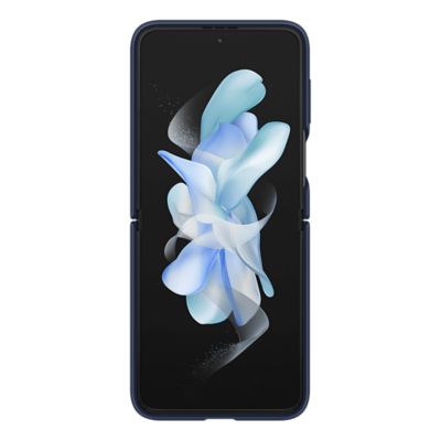 Samsung Silicone Case with Ring for Samsung Galaxy Z Flip4 - Navy