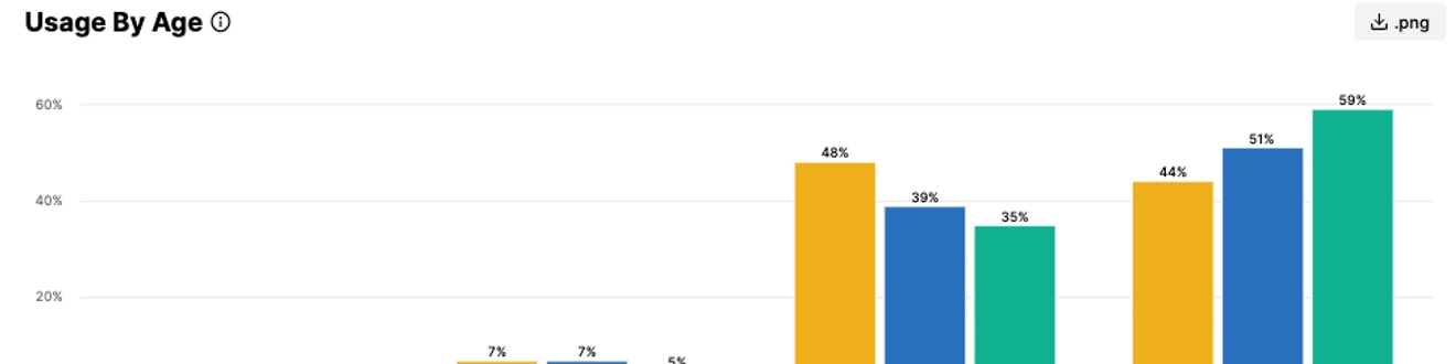 Usage by Age Report