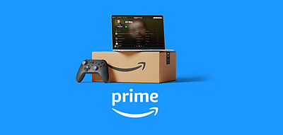 amazon prime logo with shipping box