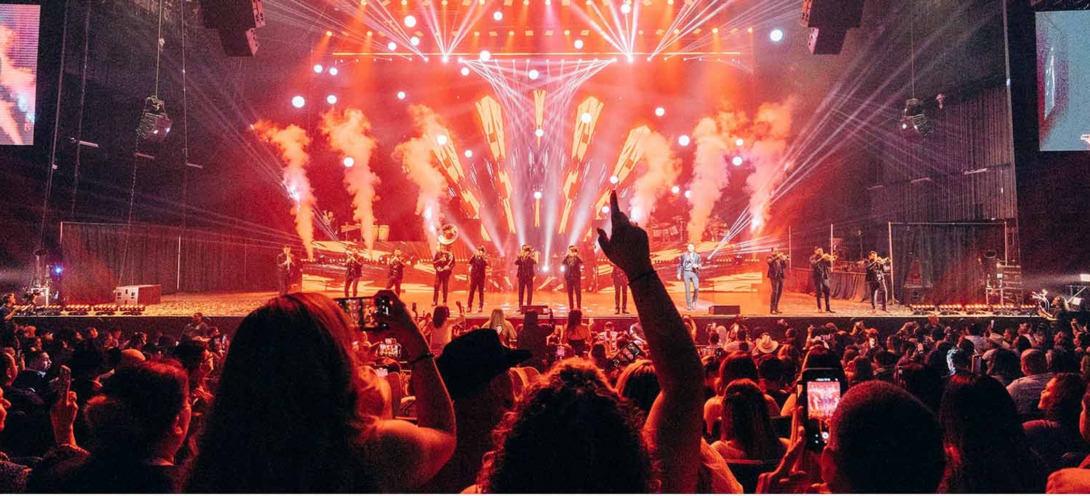 Large crowd of people at an epic concert