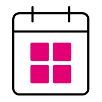 Calendar icon.