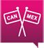 icon flags Mexico Canada