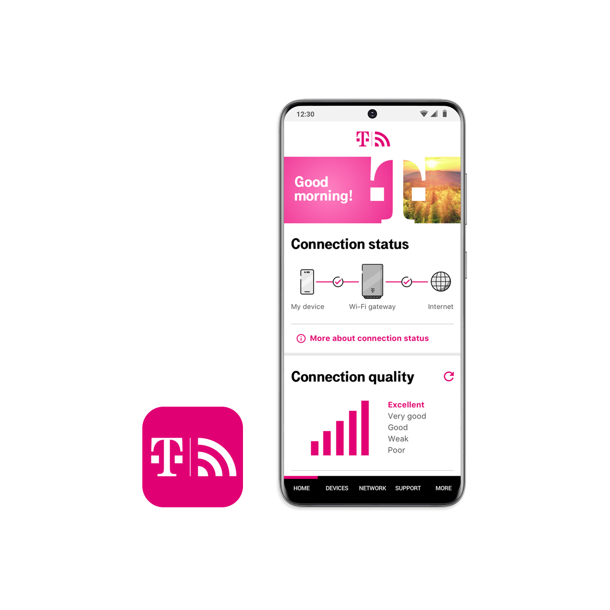 how to connect t mobile gateway to tv