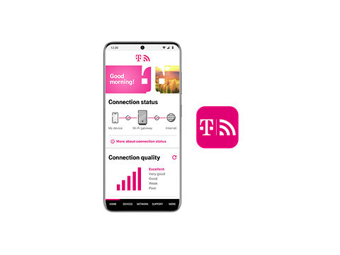 A screenshot of the T-Mobile Internet app