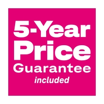 5-Year Price Guarantee included