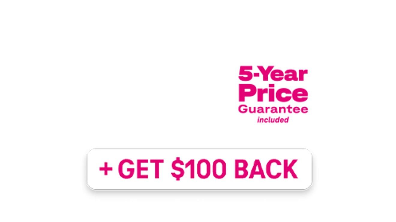 T-Mobile Fiber gift card. Get 100 dollars back.