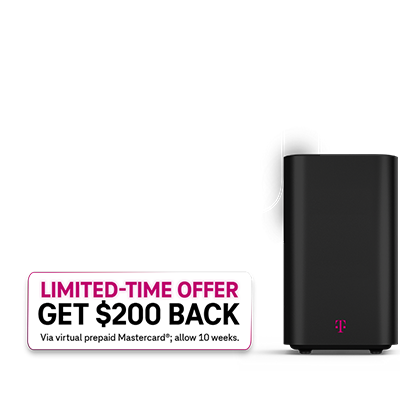 T-Mobile Home Internet is only 50 dollars per month with AutoPay and any voice line. And for a limited time, get 200 dollars back via virtual prepaid Mastercard, allow 10 weeks.