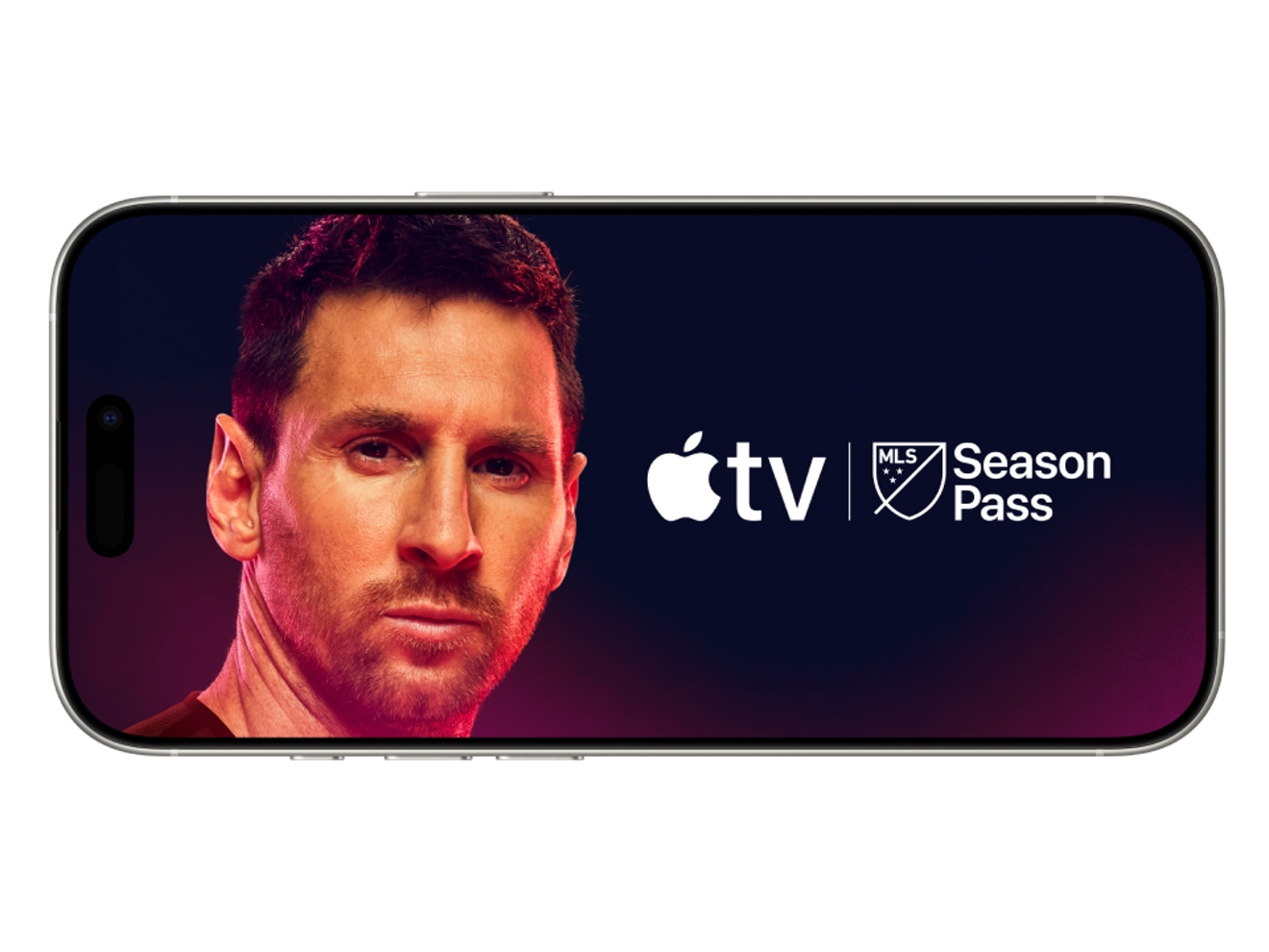 Messi looking fierce with Apple TV and MLS Season Pass.