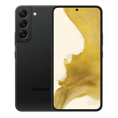 Samsung Galaxy S22 en negro.
