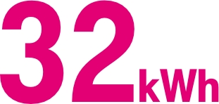 Thirty two kilowatt hour