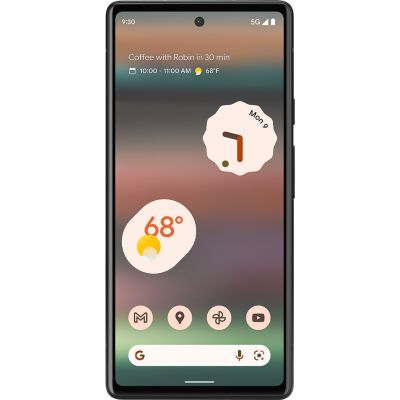 Google Pixel 6a showing off its display.
