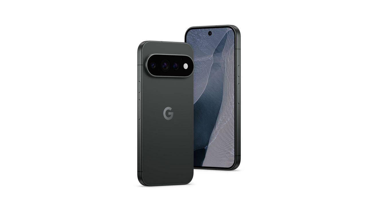 Two Google Pixel 11 Pro devices, shown front and back.