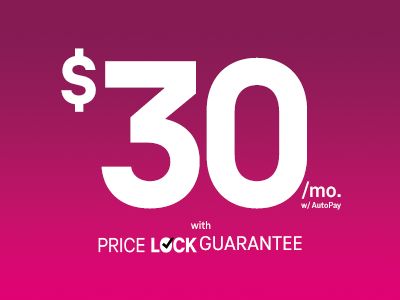 $30/month with Price Lock guarantee