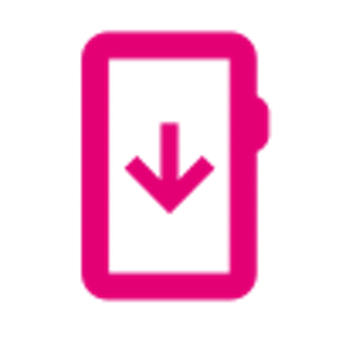Phone with a downward arrow icon.
