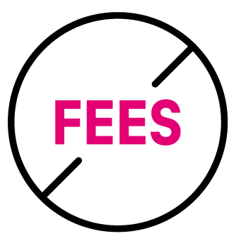 Fees no cost icon 