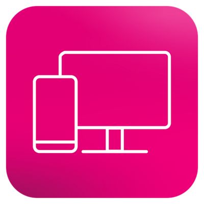 Phone and desktop computer 