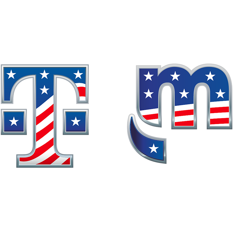 Logotipos de agradecimiento militar de T-Mobile y Metro by T-Mobile.