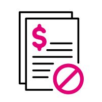 No fees icon