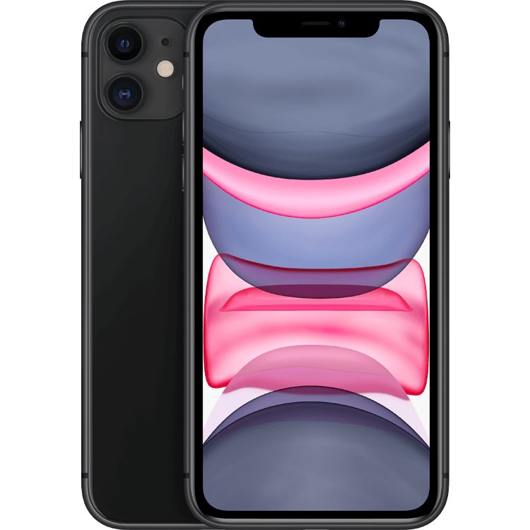 iPhone 11 showing off its display.