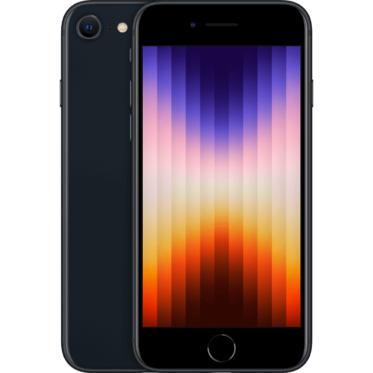 iPhone SE 3rd gen showing off its display.