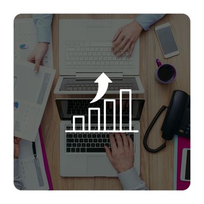 Portfolio growth icon 